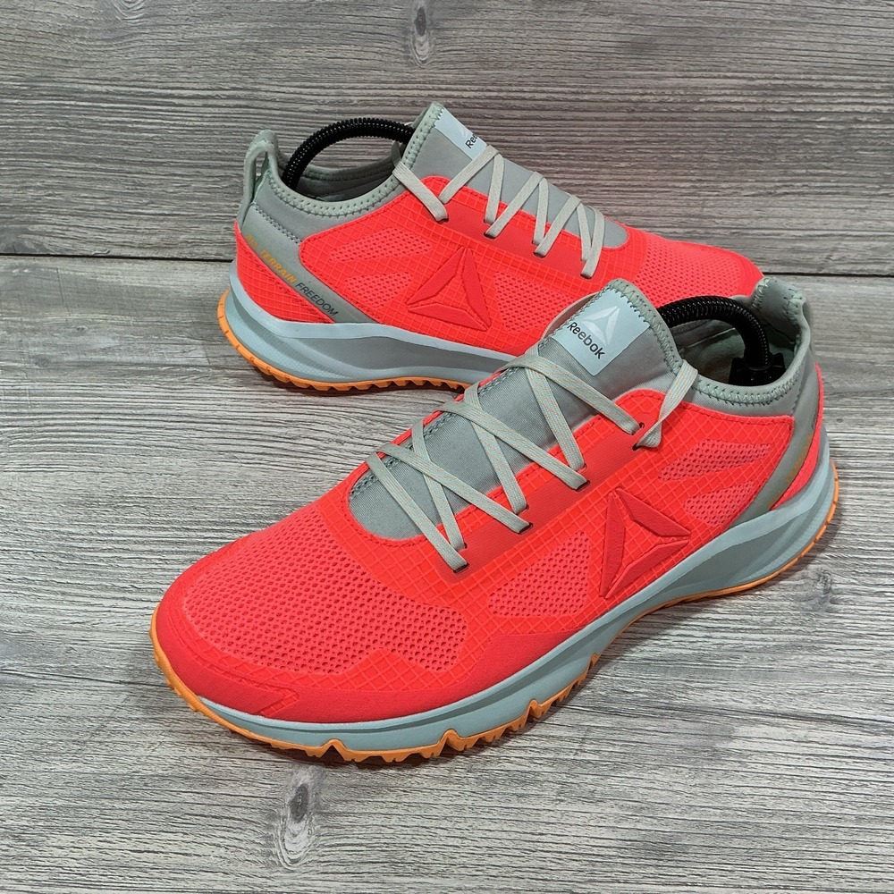 NEW Reebok Freedom BD4513 All Terrain Red Running Shoes Sneakers Womens Size 10 - Picture 7 of 12